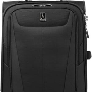 Travelpro Maxlite 5 Softside Expandable Upright 2 Wheel Suitcase, Lightweight Suitcase, Men and Women, Black, Carry On 51x39x20 cm