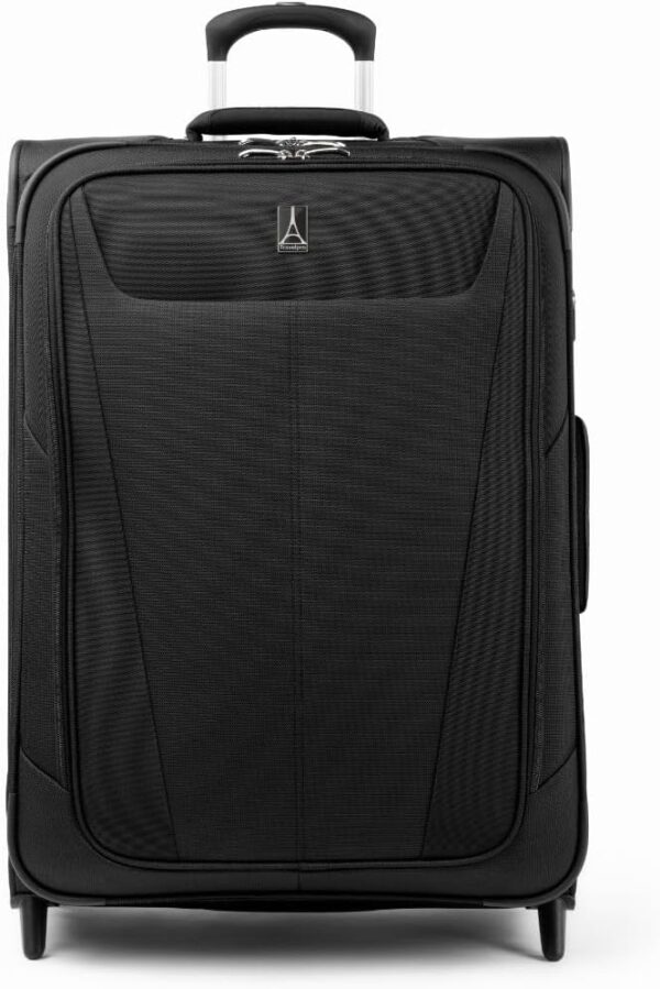Travelpro Maxlite 5-Softside Lightweight Expandable Upright Luggage, Black, Checked-Medium 26-Inch, Maxlite 5 Softside Lightweight Expandable Upright Luggage