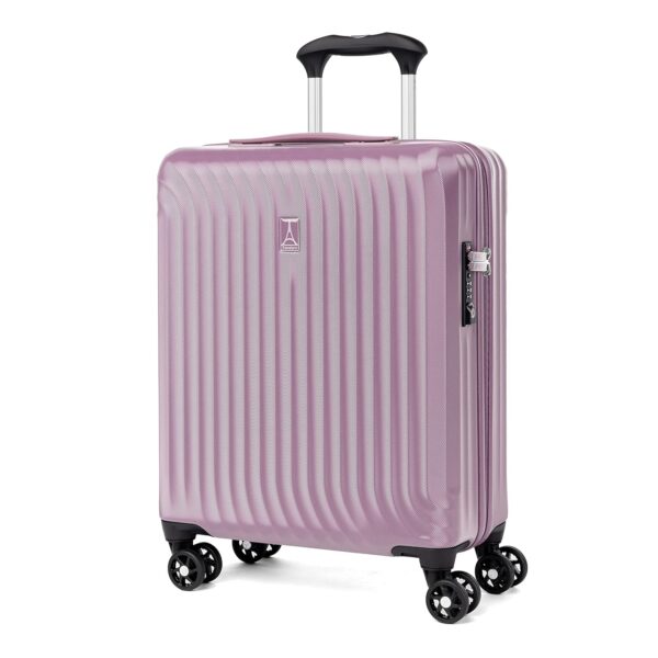 Travelpro Maxlite Air Check-in Suitcase 8 Wheels Rigid and Heavy Duty Medium Travel Suitcase Airplane 5 Years Warranty, Orchid, 55x40x20 cm