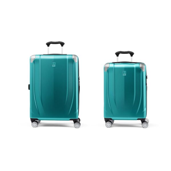 Travelpro Pathways 3 Hardside Expandable Luggage Bundle – Lightweight Spinner Suitcases, Carry-On 56 cm & Checked Medium 64 cm, Kayak