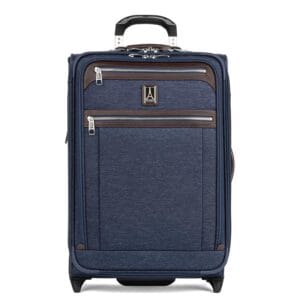 Travelpro Platinum Elite 22" Expandable Carry-On Rollaboard, True Navy Blue, Carry-On 22-Inch, Platinum Elite Softside Expandable Upright Luggage