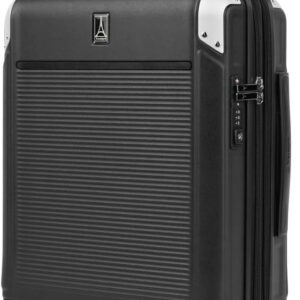 Travelpro Platinum Elite Hardside Suitcase 4 Wheels Rigid, Expandable, Black Color Warranty 10 Years, 54x38x20 cm