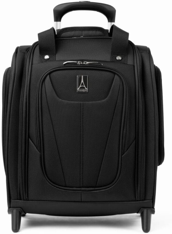Travelpro Suitcase Maxlite 5 Softside Lightweight Rolling Underseat Compact Carry on Upright 2 Wheel Bag, Men and Women, Black, 39x34x21 cm