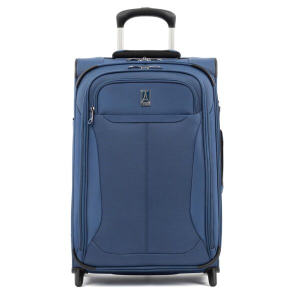 Travelpro Tourlite Softside Expandable Upright 2 Wheel Luggage, Lightweight Suitcase, Men and Women, Blue, Carry-On 22-Inch, Blue, Carry-on 22-Inch, Pocket