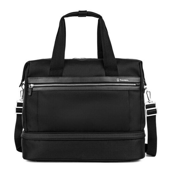 Travelpro Unisex's Platinum Elite Carry on Soft Travel Drop-Bottom Weekender Bag, Overnight, Men and Women Luggage, 18.5 Inch