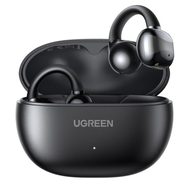 UGREEN Open-ear Headphone Clip-on Wireless Earbuds Bluetooth 5.4 Earphone Comfortable Fit,30H Playtime,ENC Noise Cancelling Mic,Stereo Bass Audio,Multipoint Connection,IPX5...