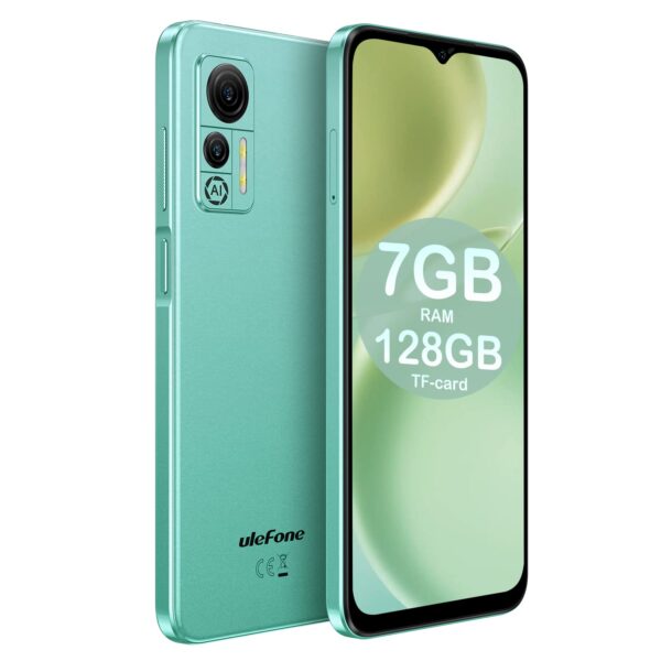Ulefone Note 14 Mobile Phones, 4G Dual SIM Free Smartphone Unlocked, Three Card Slots, 6.52 inch, 4500mAh Battery, 7GB+16GB, 128GB Extension, Type C, Android 12 Phone, OTG, UK...