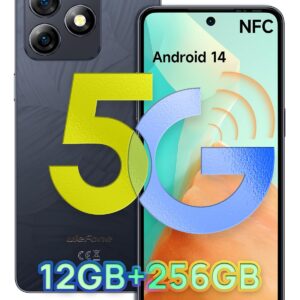 Ulefone Note 18 Ultra 5G Mobile Phones SIM Free Unlocked, 12GB+256GB, 2TB Expanstion, 6.78" Corning Gorilla Glass, 50MP Dual Camera, Android 14 Dimensity 720, NFC 5450mAh UK...