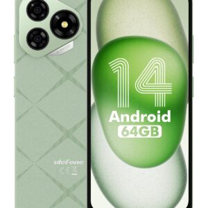 Ulefone Note 19 Mobile Phones, 64GB/512GB Extension, Android 14 Smartphone SIM-Free Unlocked 6.65 inch 3-Card Slot 4G Dual SIM Smart Phone 5000mAh Type C Octa Core Fingerprint...