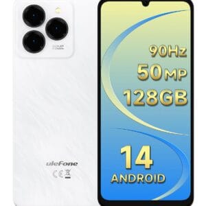 Ulefone Note 20 Pro Mobile Phones Unlocked Android 14, 128GB+1TB Expand, 6.75 inch 90Hz, 50MP Triple Camera 6000mAh 18W 4G Dual SIM Smartphone Octa Core Fingerprint Face Unlock...