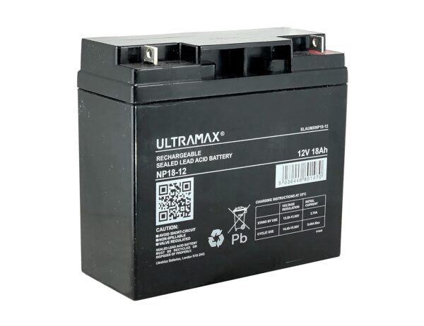 Ultramax Lawnmower Battery 12V 18Ah - (Replaces F19-12B)