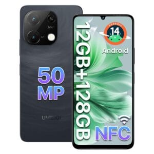 UMIDIGI Mobile Phones, NFC,12GB(6+6)+128GB/2TB TF, Smartphone Android 14, 6.75" HD+90Hz Phone Unlocked, 50MP Camera, Bluetooth 5.4, 5000mAh, G9C Smart Phone 4G Dual SIM, Face...
