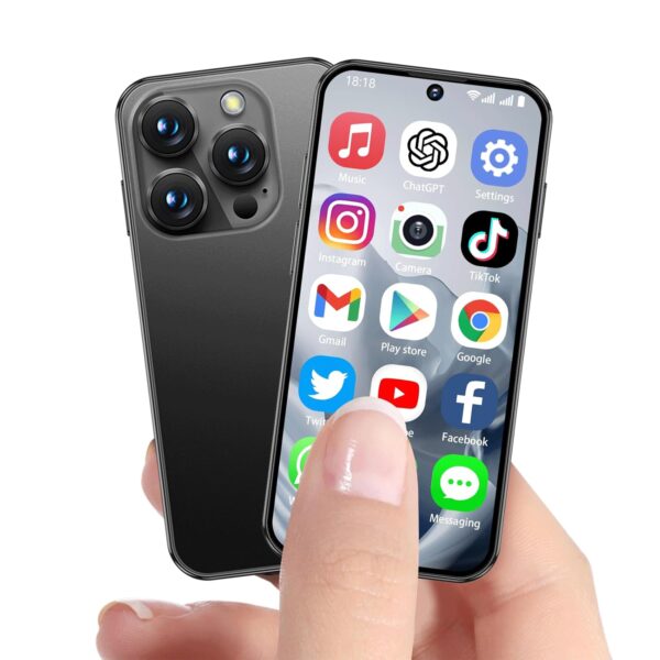 Upgraded Mini Phone 4G Mini Smartphone Unlocked 3.88" HD Full Screen 1950mAh Android 12,Dual SIM 4GB+64GB,World's Smallest Tiny Cell Phone 4G Small Mobile Phones for Kids GPS...