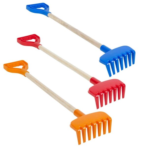 URBN-TOYS 62cm Rake With Wooden Handle