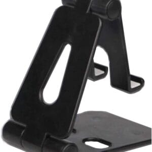 USSJ Desktop Stand for Phones, Free Your Hand, Adjustable, Compatible with All Phones, Cell Phone (Black)
