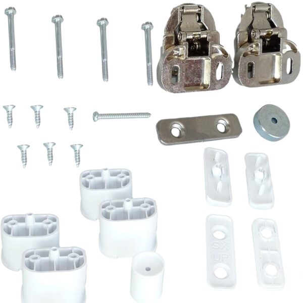 UTIZ Hoover & Candy Washing Machine Integrated Door Fixing Kit – Includes Hinges, Screws, and Caps – Compatible with Hoover Candy Models CBD, CBD4, CBD5, CBWD, CBWM