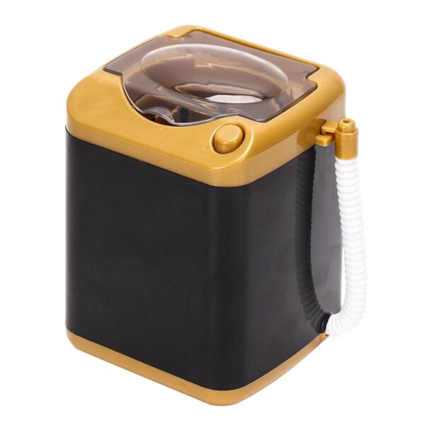 Uxsiya Electric Mini Washing Machine Automatic Makeup Brush Cleaner Children Toy Mini Washing Machines for Makeup Sponges(Gold)