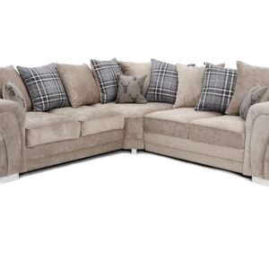 Verona Mink Scatter Back Sofa Large Corner