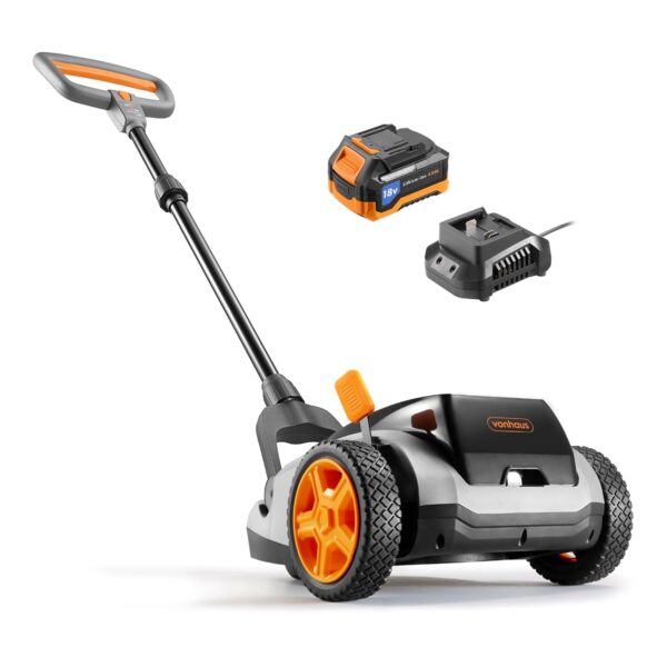VonHaus Lawnmower Cordless – Electric Small/Mini Lawn Mower for all Types of Grass – 18V Battery, Charger, 210mm Working Width, Foldable Height Adjustable Handlebar, 3 Depth...