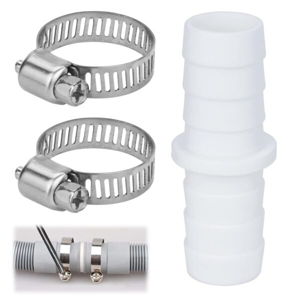 Washing Machine Waste Pipe Connector - 110810 Leak-Proof Hose to Hose Joiner for Efficient Water Waste Management in Kitchens, Bathrooms, and More