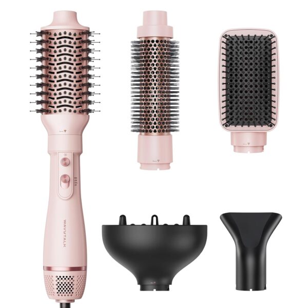 Wavytalk Hair Dryer Brush, 5-in-1 Hot Air Brush Set AIR SCULPT, Multi Hair Styler with Diffuser for Drying and Styling Volumizing Curling Sleeking in One Step, Ceramic Coating,...