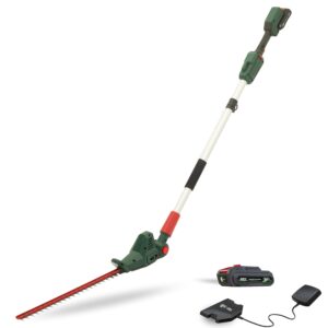Webb Eco 20V Cordless Long Reach Hedge Trimmer - 2800SPM, 278cm Total Reach, up to 40min run time & 3 year warranty, 2ah Battery & Charger Included