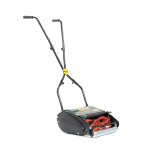 Webb WEH12R Manual Hand Push Cylinder Lawnmower with Roller, Adjustable Cutting Heights, 30cm Cutting Width and 18L Collection Bag - 3 Year Guarantee