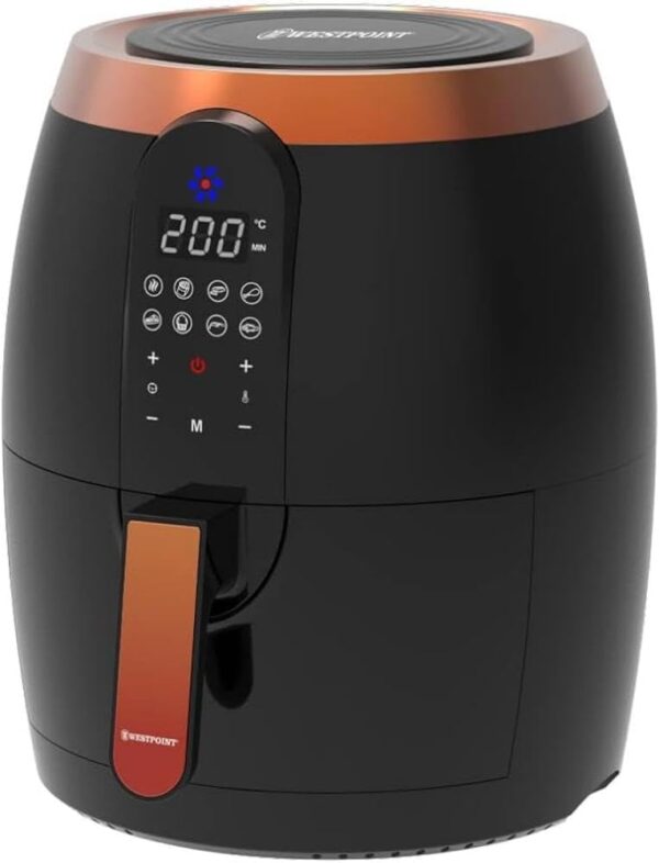 Westpoint Digital Air Fryer 3.5L 1200-1400W (Black-Rose Gold Accents), WAFY-351422.DN