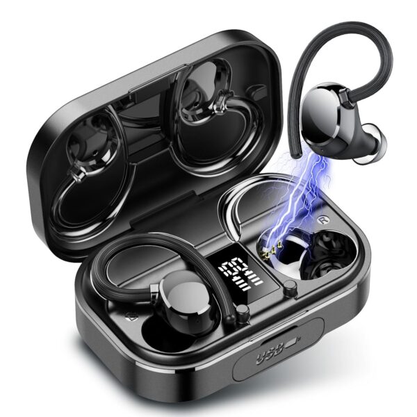 Wireless Earbuds, Bluetooth 5.3 Headphones with Powerbank, Noise Canceling Mic, Bluetooth Earphones 120Hrs Playtime, Wireless Headphones LED Display, IPX7, Sport Headsets in Ear...