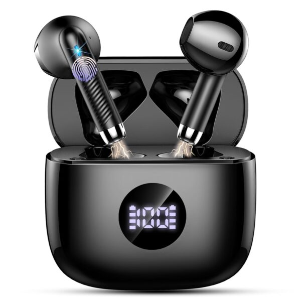 Wireless Earbuds, Bluetooth Headphones 5.4 HiFi Stereo, in Ear Earphones with ENC Noise Cancelling Mics, 40H Playback Bluetooth Earbuds with Mini Case, IP7 Waterproof Ear Buds...