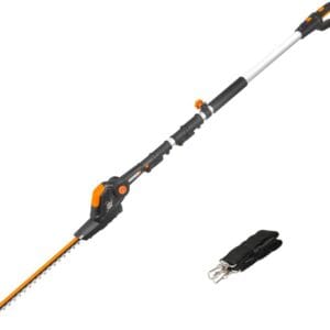 WORX WG252E.9 20V Cordless Electric Portable Pole Hedge Trimmer, 45cm Blades, 3.2m Long Reach, Battery And Charger Not Included