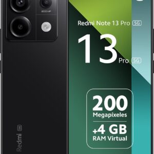 Xiaomi Redmi Note 13 Pro 5G Smartphone 8+256GB, Midnight Black (UK Version + 2 Years Warranty)