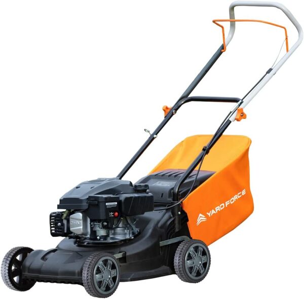 Yard Force 40cm Hand Push Petrol Lawnmower with 127cc SMV Engine GM R40, Orange