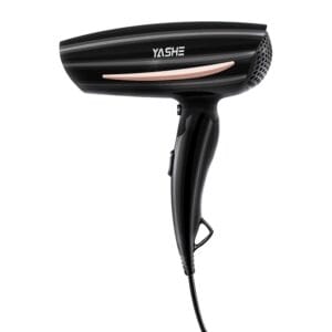 YASHE HD-821C Travel Hairdryer with Folding Handle, 1200W Fast Drying Blow Dryer, 2 Heat & Speed Settings, Cool Shot Button, 310g Lightweight & Compact Design, Hang Loop & 1.8 M...