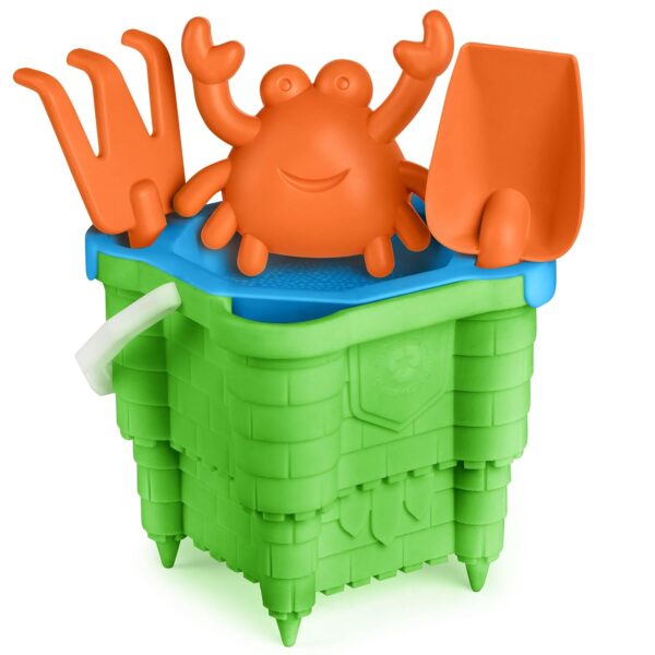 Yello 100% Recycled Bucket and Spade Set, Eco Friendly Beach Toy Sand Castle Set