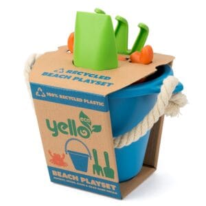 Yello 100% Recycled Plastic Beach Bucket, Kids Eco friendly Outdoor Play Set