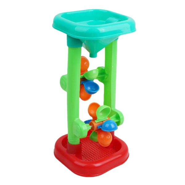 Ylnailky Sand Wheel Beach Toy | Sand And Water Sifting Funnel Sandbox Toys | Rotating Windmill Tower | Hourglass Accessories Activities Sandbox Pool Games Rotating Wheel For Kids