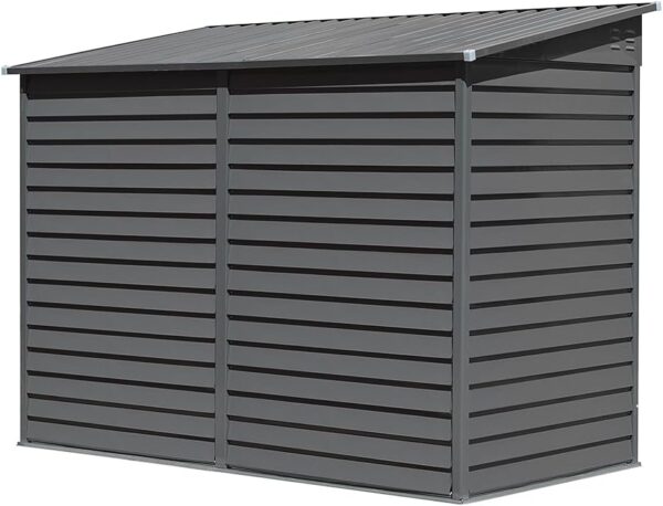 6X4',8x4',8x6',8x8',8x10' Heavy Duty Metal Garden Shed Storage Garage House Outdoor Green Color (4.7x8.86')