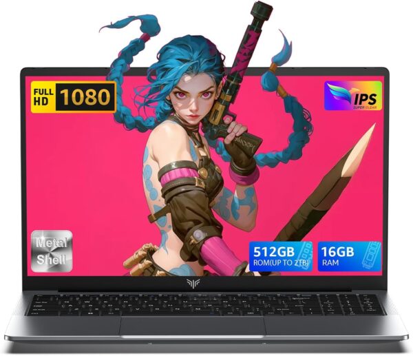 ACEMAGIC 15.6" FHD Laptop with 4 Core In-tel N150 Processor Up to 3.6GHz (Beat N100/N97/N5095) Laptops Computer,16GB DDR4 512GB SSD HD Notebook,Support WiFi 5,BT5,...