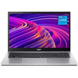 acer Aspire 3 A315-59 Laptop - Intel Core i5-1235U, 8GB, 512GB SSD, Integrated Graphics, 15.6 Inch Full HD, Windows 11, Silver