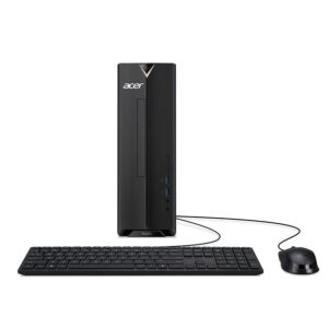 Acer Aspire XC-830-UA91 Desktop | Intel Celeron J4125 Quad-Core Processor (Up to 2.7GHz) | 8GB 2400MHz DDR4 | 256GB NVMe M.2 SSD | 8X DVD | Wi-Fi 5 | Bluetooth 4.2 LE | Windows...