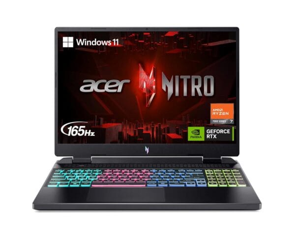 Acer Nitro 16 Gaming Laptop | AMD Ryzen 7 7840HS OctaCore CPU | NVIDIA GeForce RTX 4060 Laptop GPU | 16" WUXGA 165Hz IPS Display | 16GB DDR5 | 1TB Gen 4 SSD | WiFi 6E | RGB...