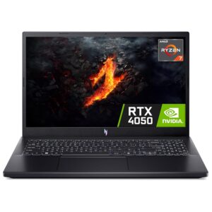 Acer Nitro V15 ANV15-41 Gaming Laptop - AMD Ryzen 7 7735HS, 16GB, 512GB SSD, NVIDIA GeForce RTX 4050, 15.6' Full HD 165Hz, Windows 11, Black