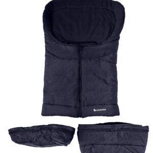 Altabebe 2-in-1 Winter Footmuff for Stroller and Car Seat, 0-36 Months, Navy Blue, 800 g