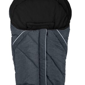 Altabebe Alpin Winter Footmuff for Baby Car Seat, 0-12 Months, Dark Grey/Black, 540 g