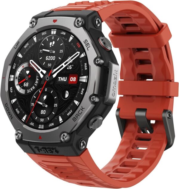 AMAZFIT T-Rex 3 Outdoor Smartwatch 48mm AMOLED Display, Offline Maps & Navigation, 6 Satellite Systems Dual Band GPS, 27 Days Battery Life, NFC Payment, 170 Sports Mode, 45m...