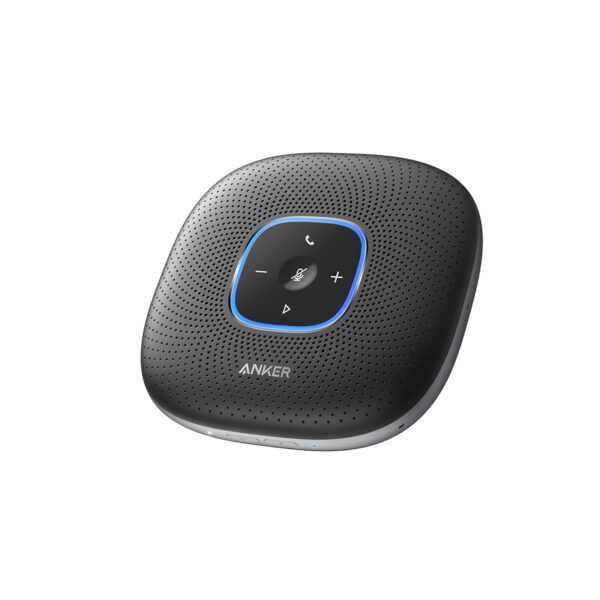 Anker PowerConf Bluetooth Speakerphone with 6 Microphones, Enhanced Voice Pickup, 24H Call Time, Bluetooth 5, USB C, Bluetooth Conference Speaker Compatible with Leading...