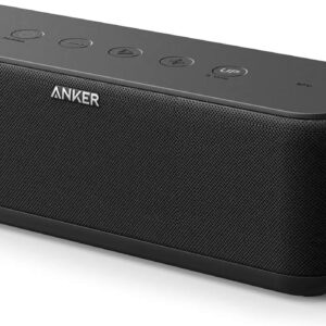 Anker Sound Core Boost 20 W BLUETOOTH SPEAKER WITH Bassup Technology, IPX5 Waterproof, Can be Used As Extra Battery, 20 m Range (Renewed)
