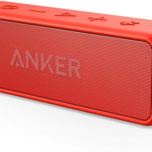 Anker Soundcore 2 Portable Bluetooth Speaker with 12W Stereo Sound, BassUp, IPX7 Waterproof, 24-Hour Playtime, Wireless Stereo Pairing, Speaker for Home, Outdoors, Travel