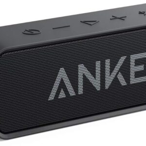 Anker Soundcore Bluetooth Speaker Upgraded Version with 24H Playtime, IPX5 Waterproof, Stereo Sound, 66ft Bluetooth Range, Built-In Mic, Portable Wireless Speaker for iPhone...